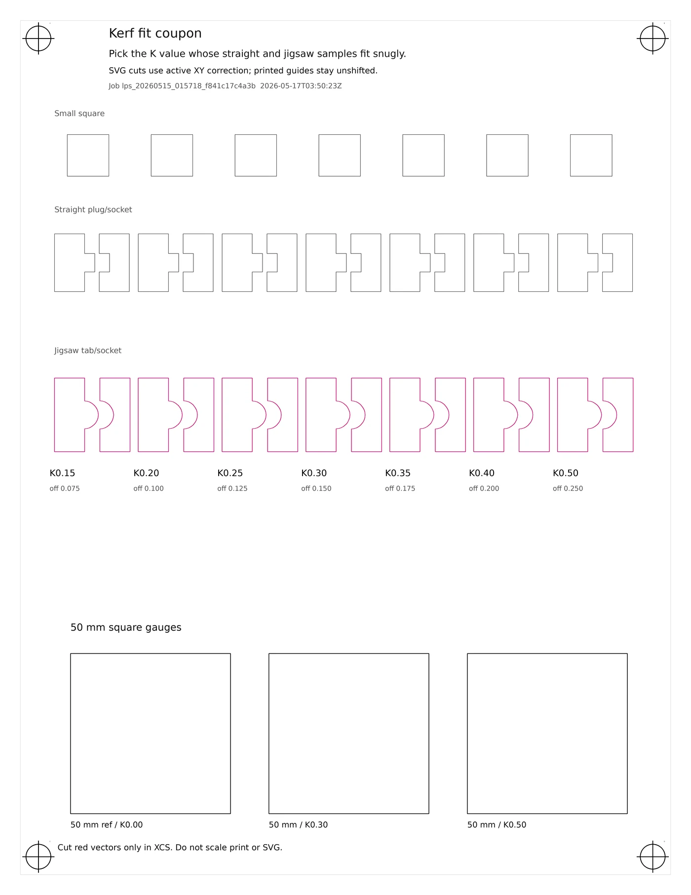 Kerf fit coupon preview