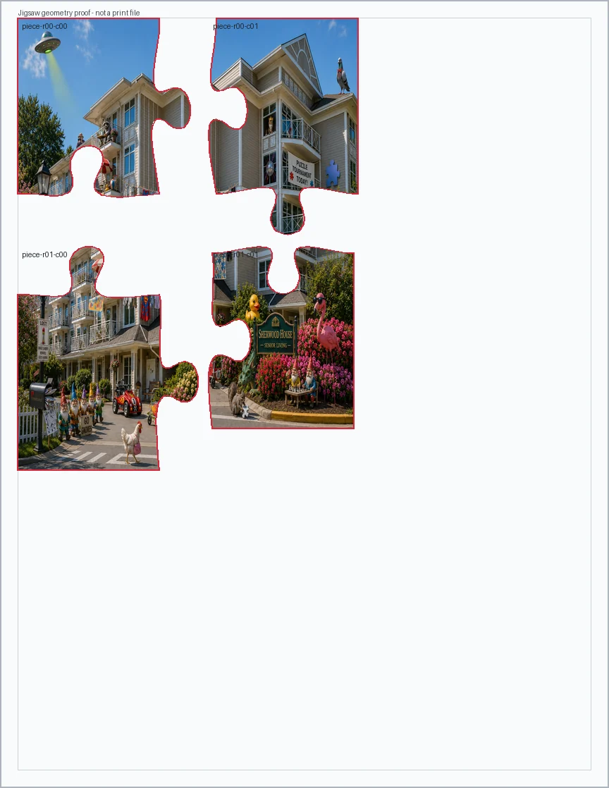 2x2 jigsaw tab and socket layout proof preview