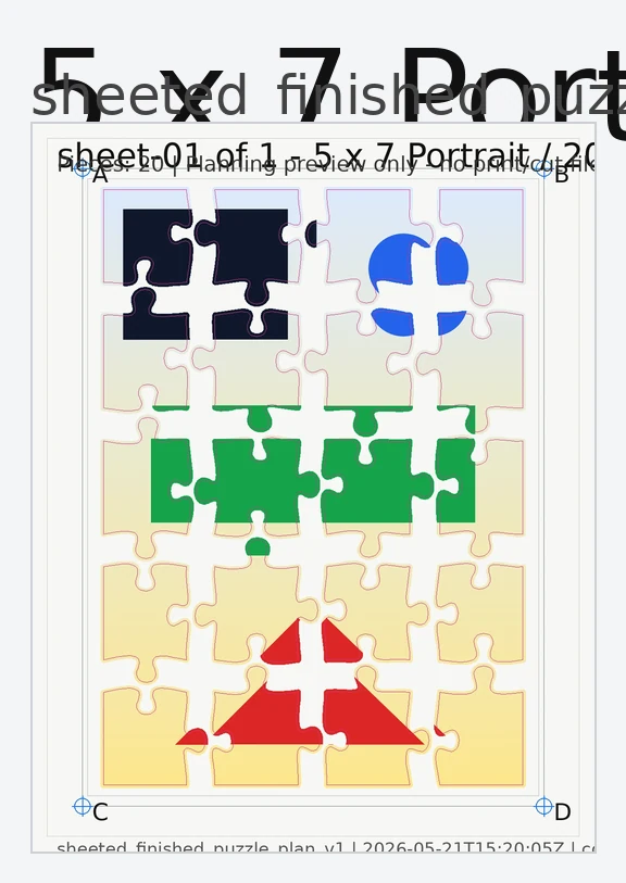 Puzzle planning preview