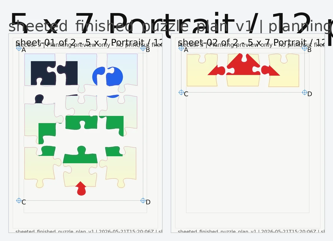 Puzzle planning preview