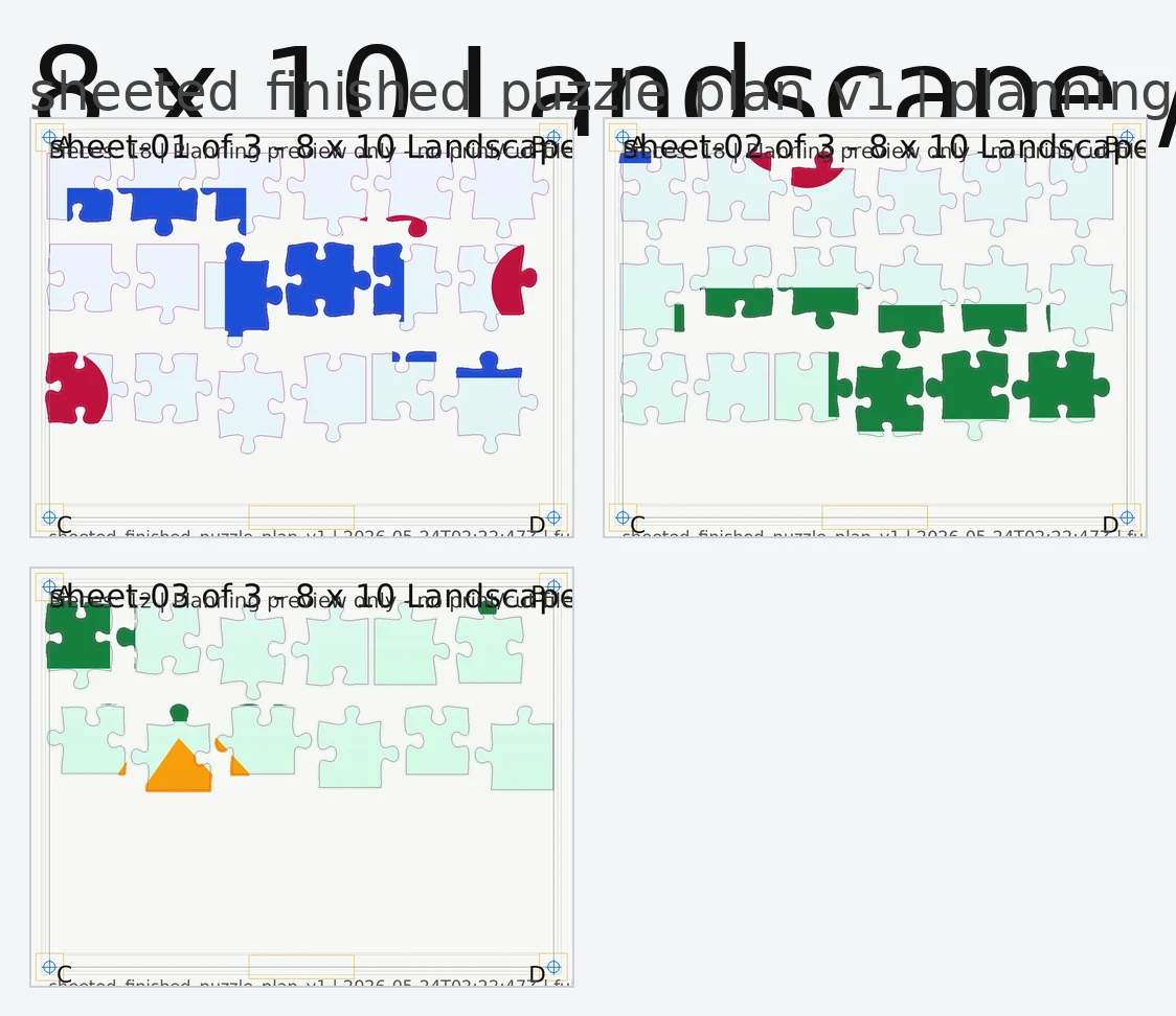 Puzzle planning preview