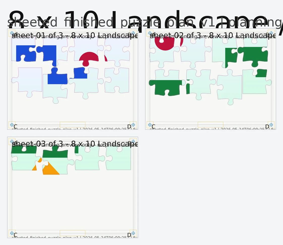 Puzzle planning preview