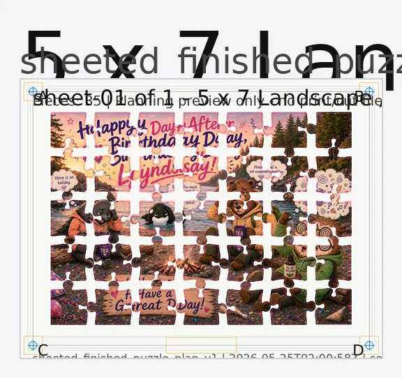 Puzzle planning preview