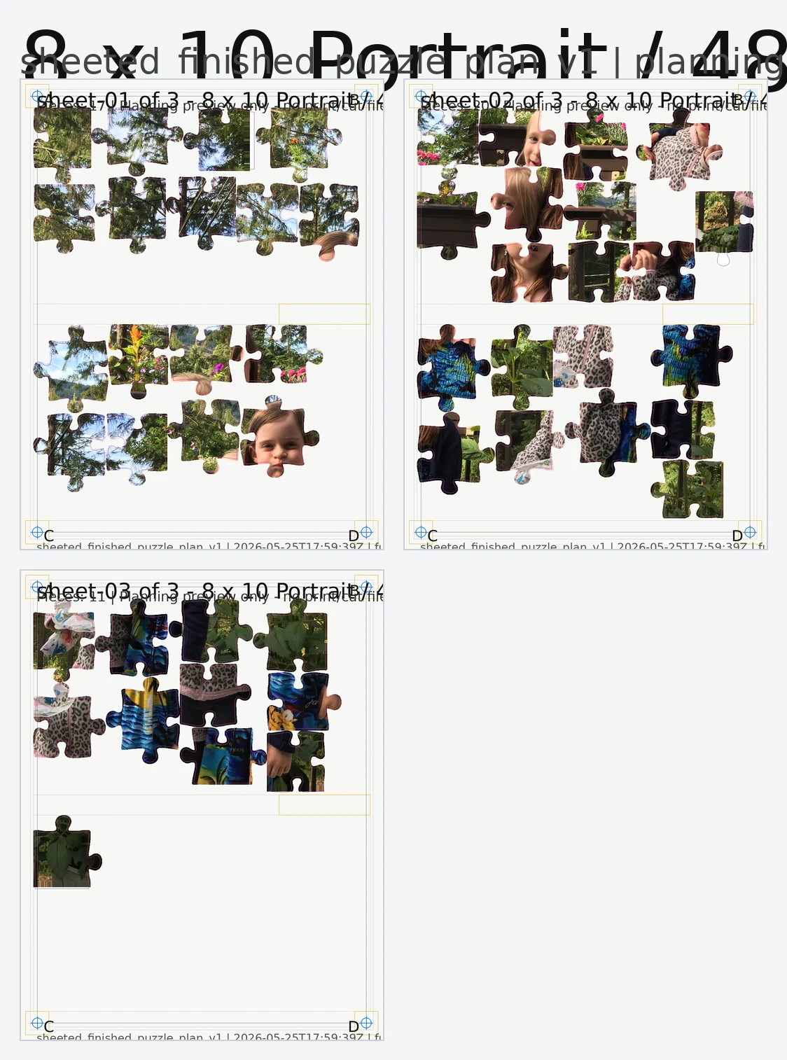 Puzzle planning preview
