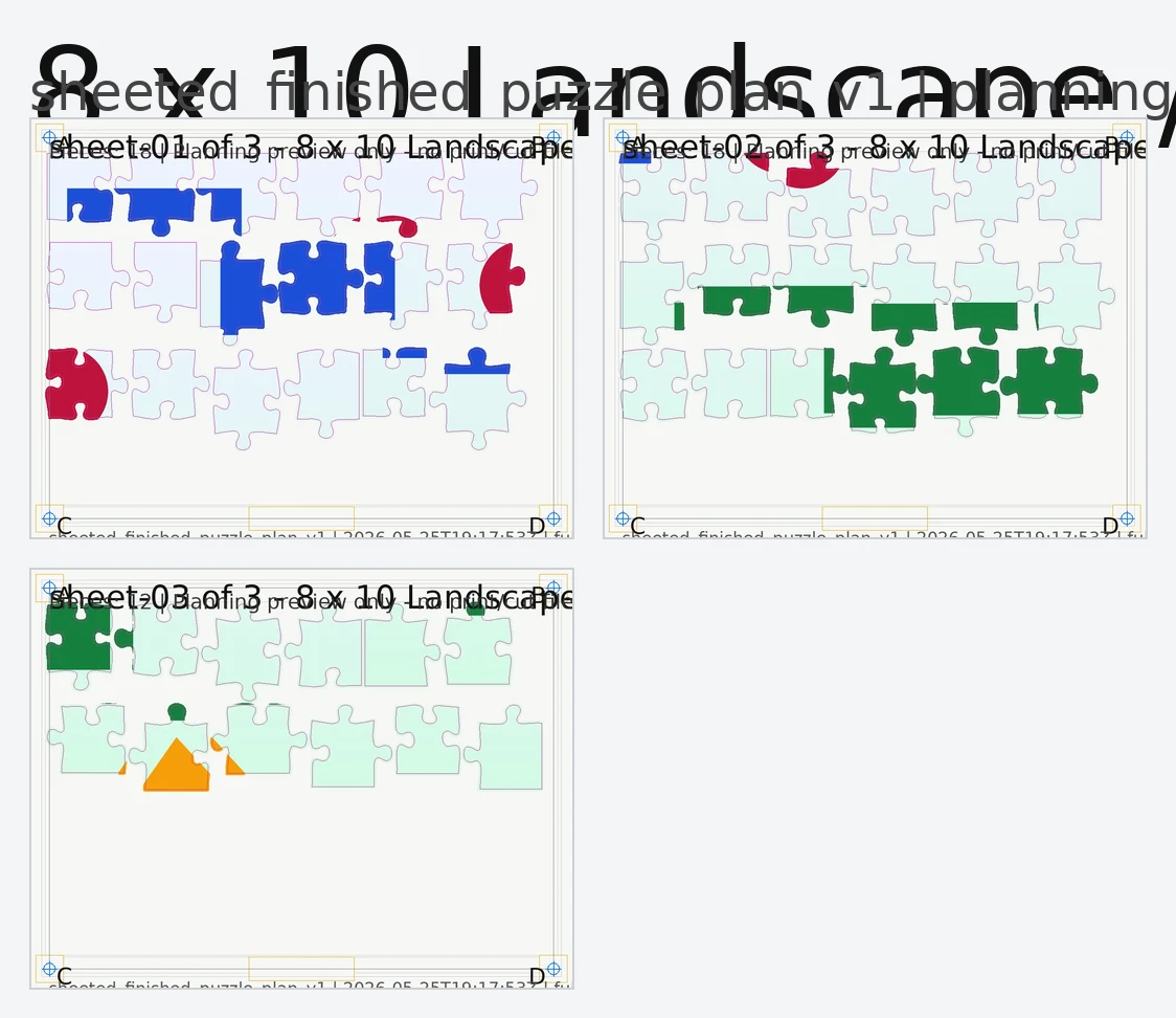 Puzzle planning preview