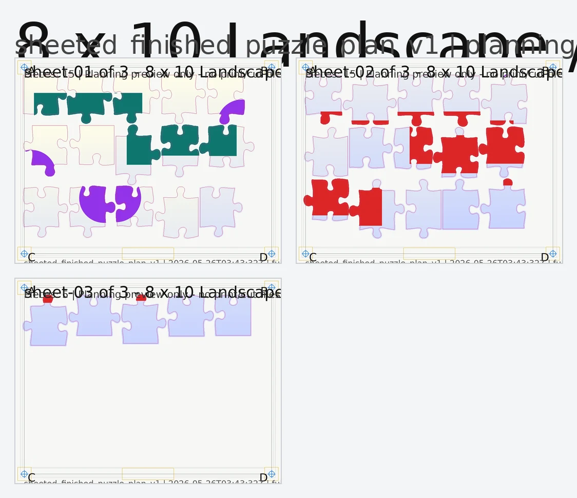 Puzzle planning preview
