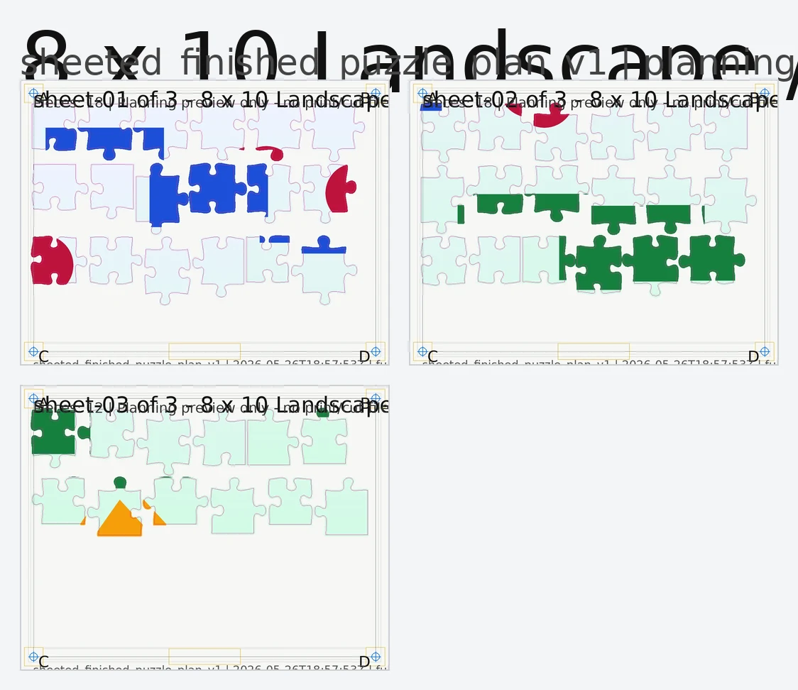 Puzzle planning preview