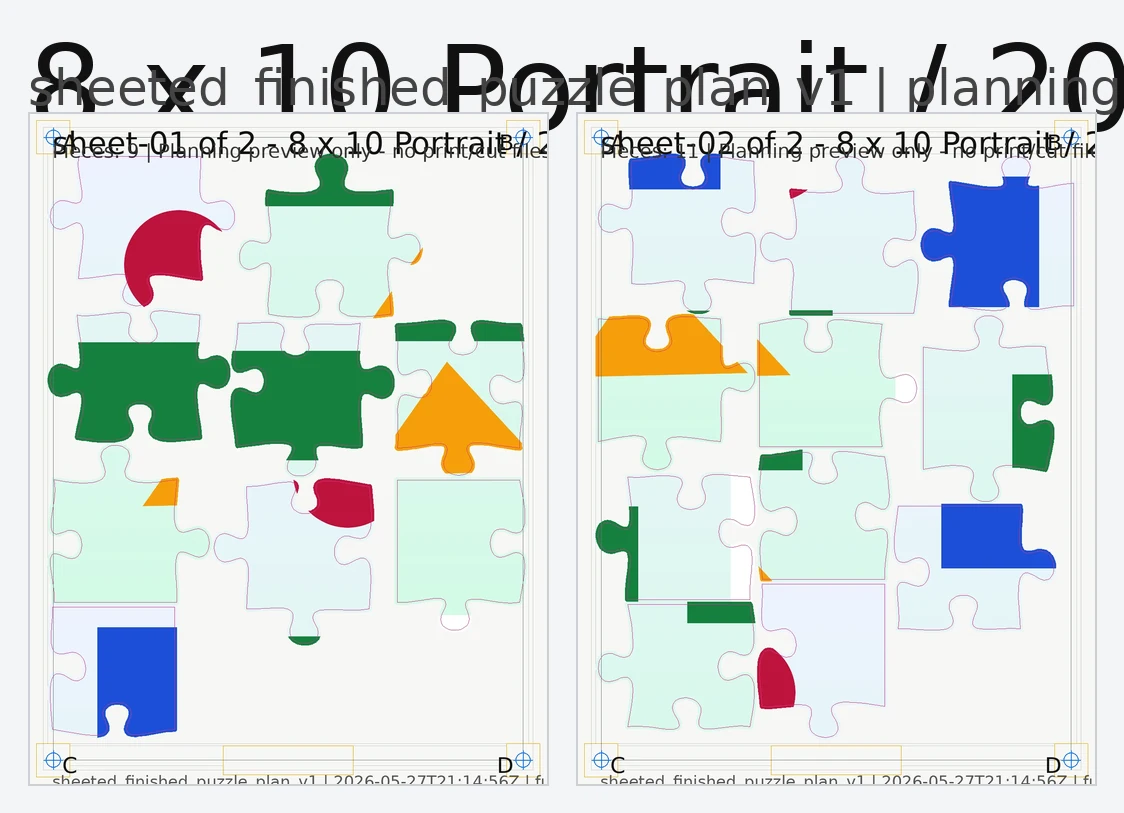 Puzzle planning preview