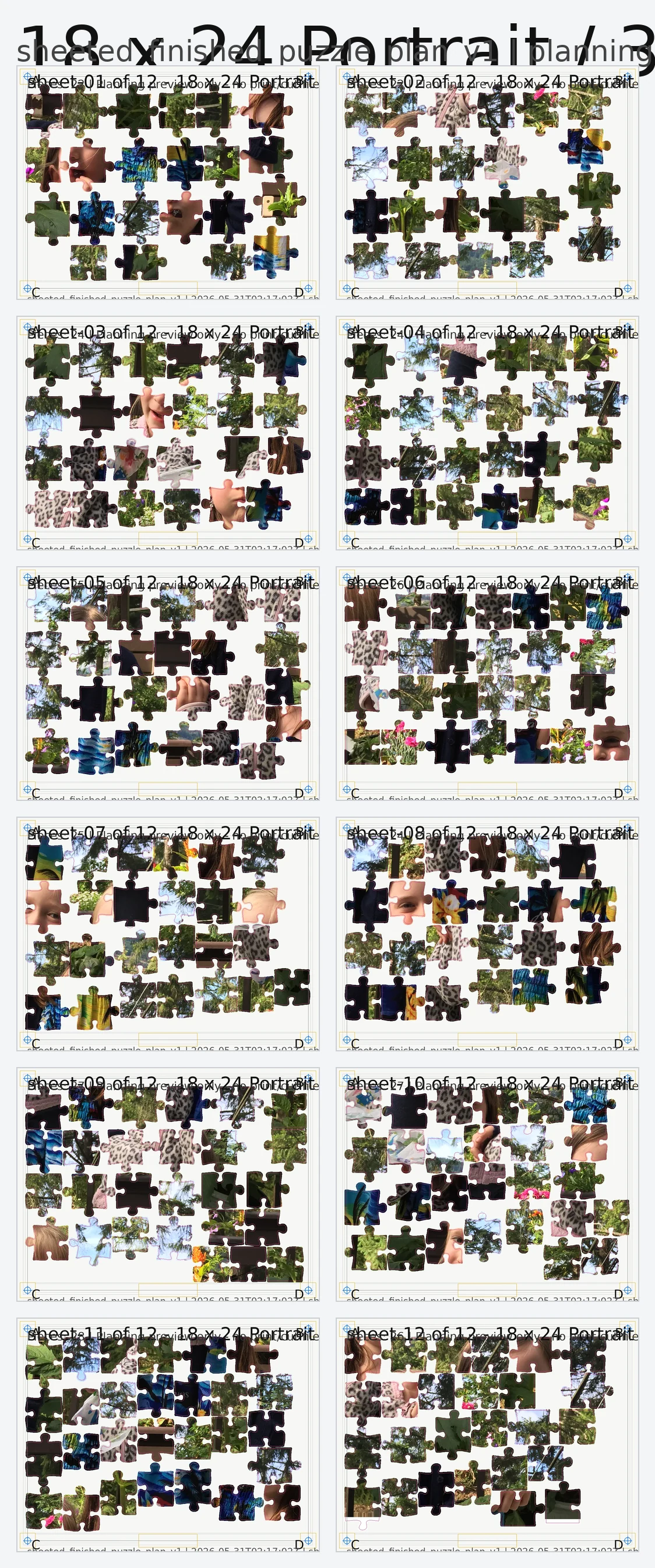 Puzzle planning preview