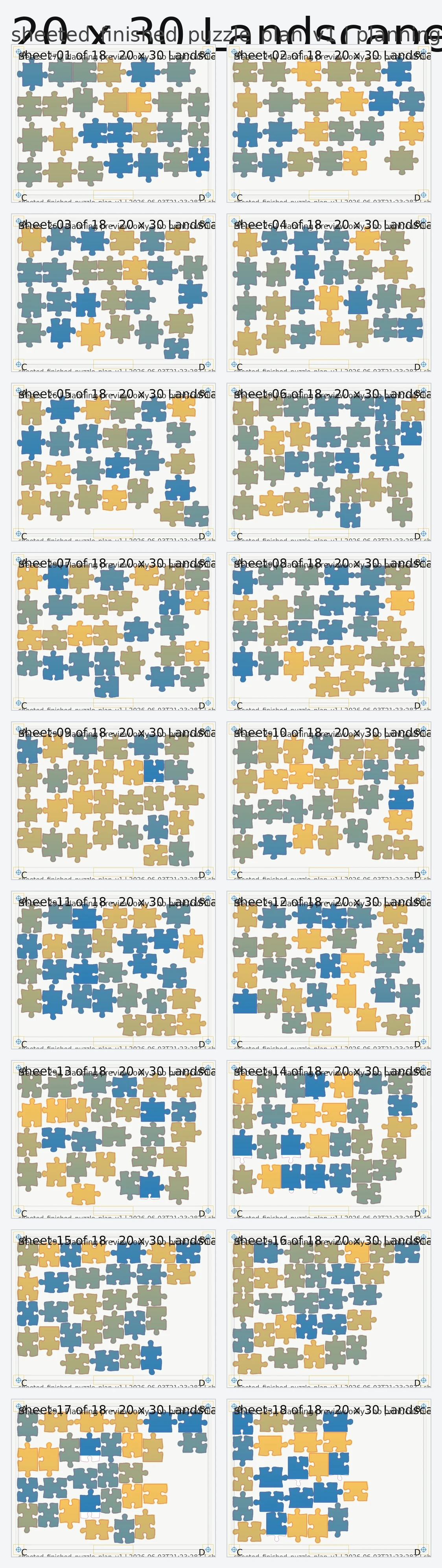 Puzzle planning preview